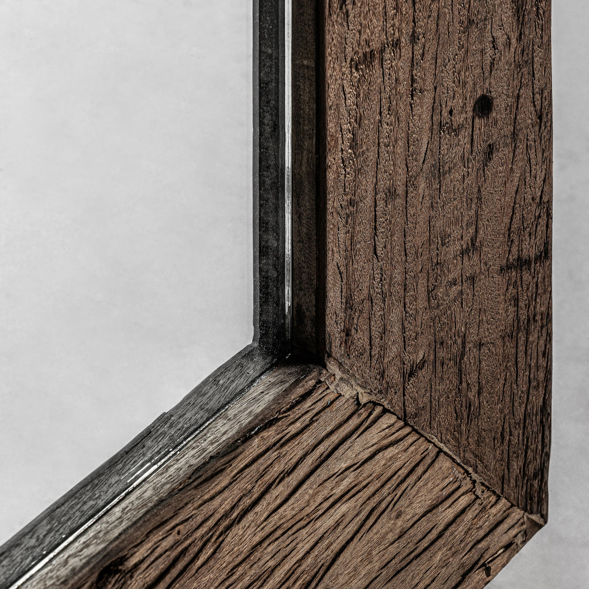 Modern European furniture - Rustic Pine Rectangular Mirror - www.oroa.com | Oroa.com