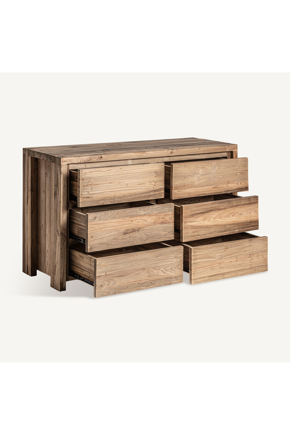 Natural Teak 6-Drawer Chest | Oroa.com