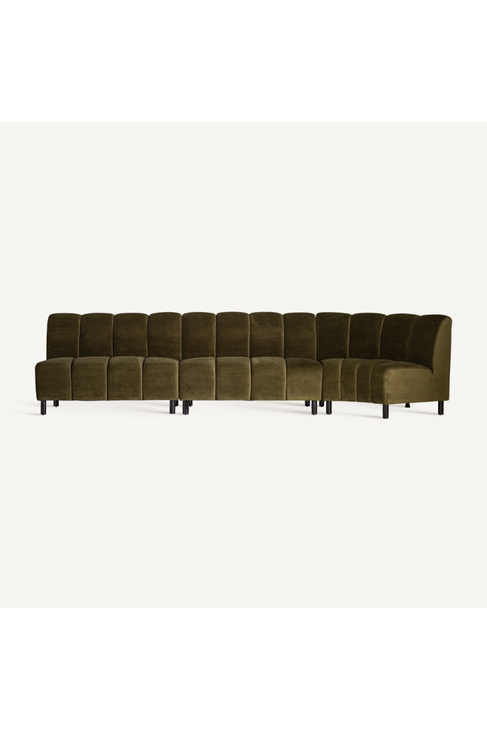 Green Velvet Corner Sofa | Oroa.com