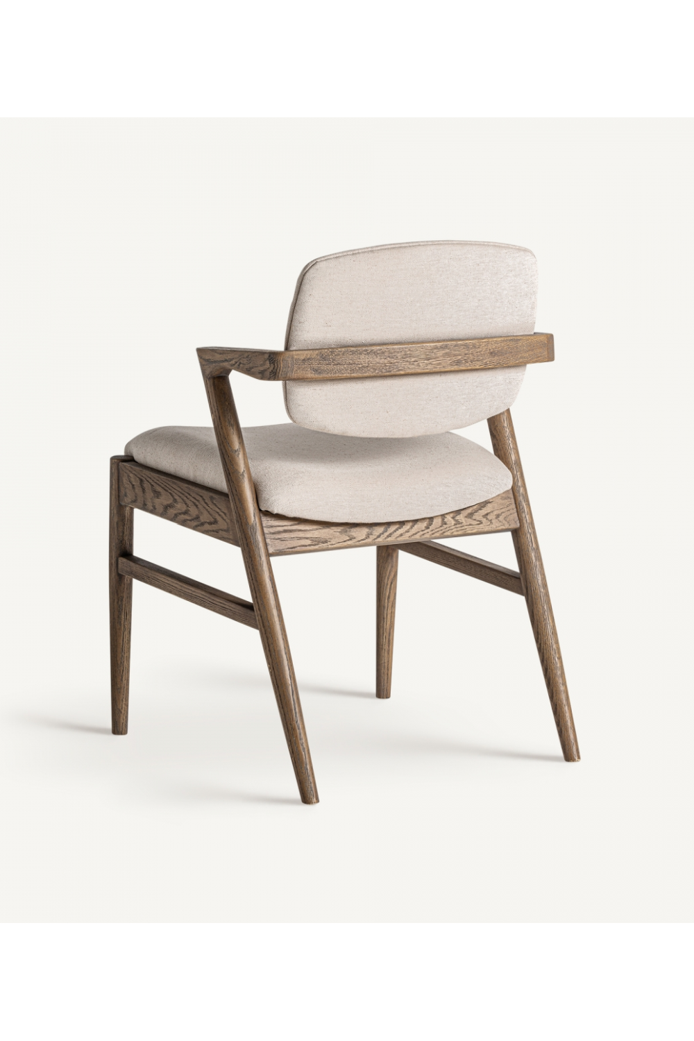 Ash Wood Beige Accent Chair | Oroa.com