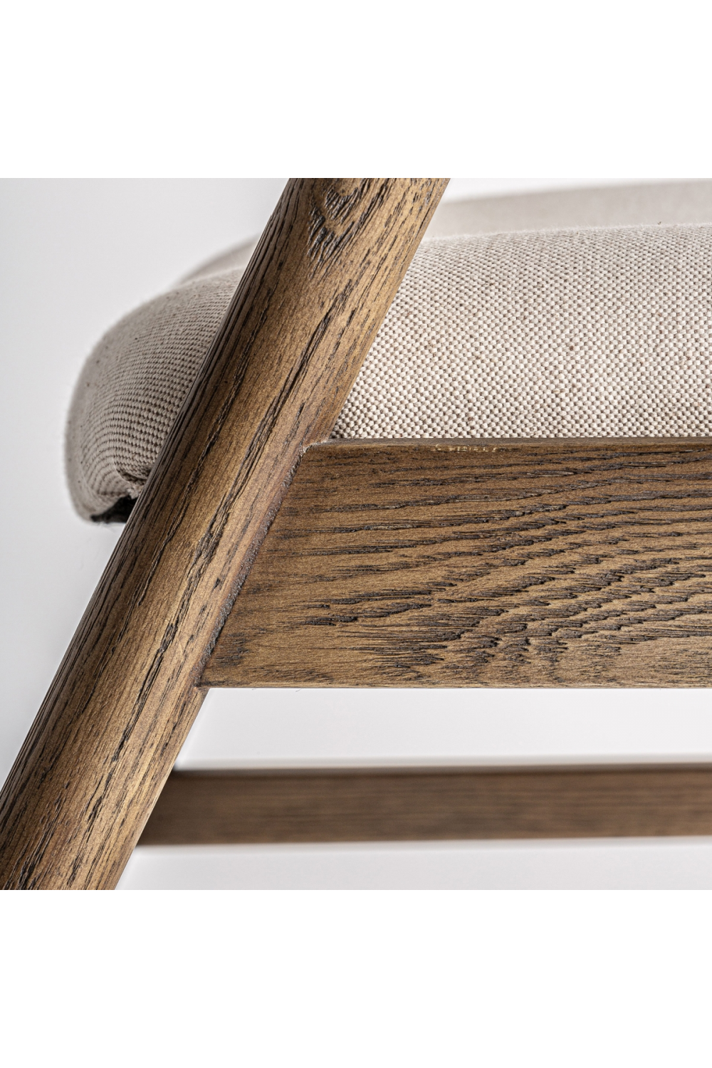 Ash Wood Beige Accent Chair | Oroa.com