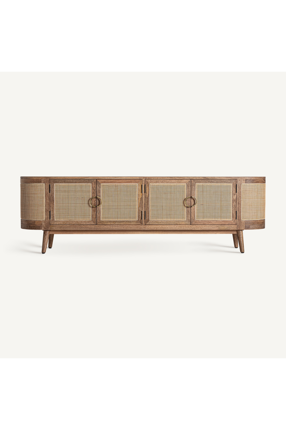 4-Door Wicker Media Unit | Oroa.com