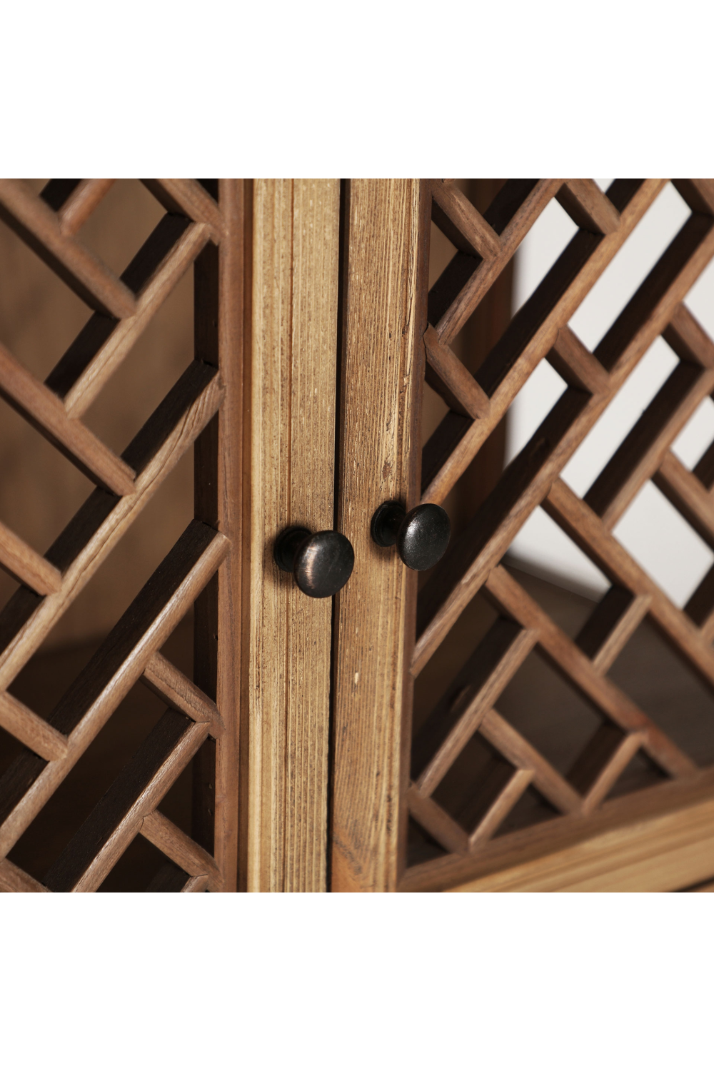 Latticed Elm Modular Display Cabinet | Oroa.com