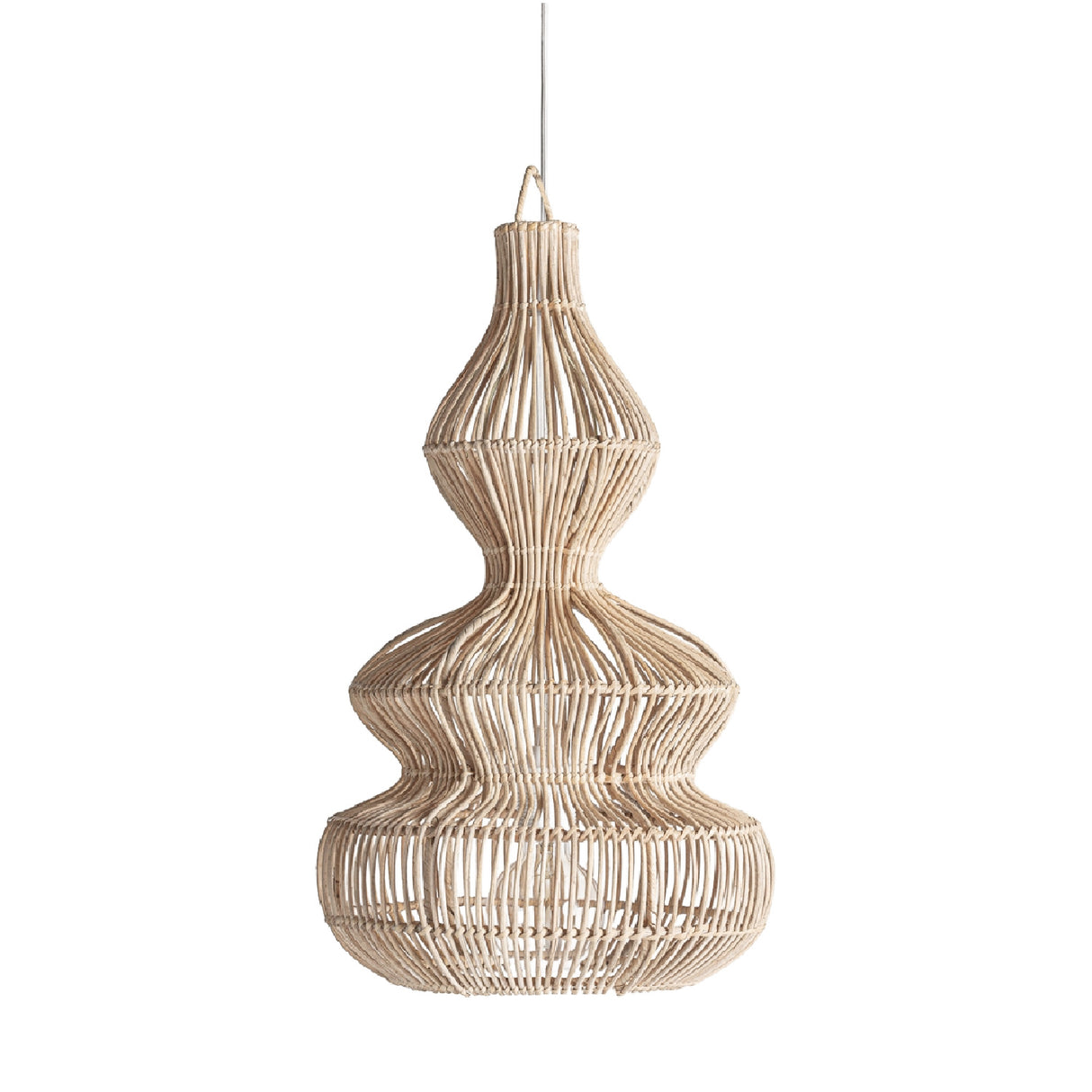 Modern European furniture - Wavy Rattan Pendant Light - www.oroa.com | Oroa.com
