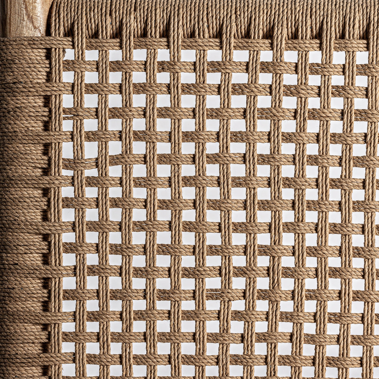 Modern European furniture - Teak Framed Hemp Accent Chair - www.oroa.com | Oroa.com