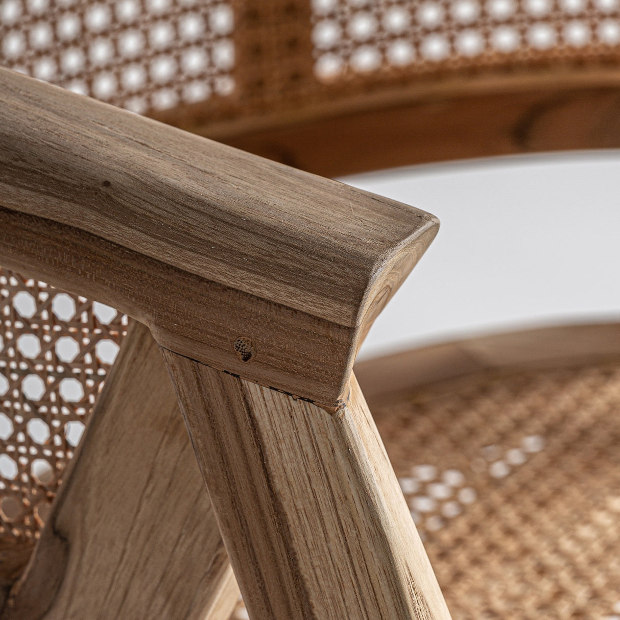 Modern European furniture - Teak Curved-Back Dining Chair - www.oroa.com | Oroa.com