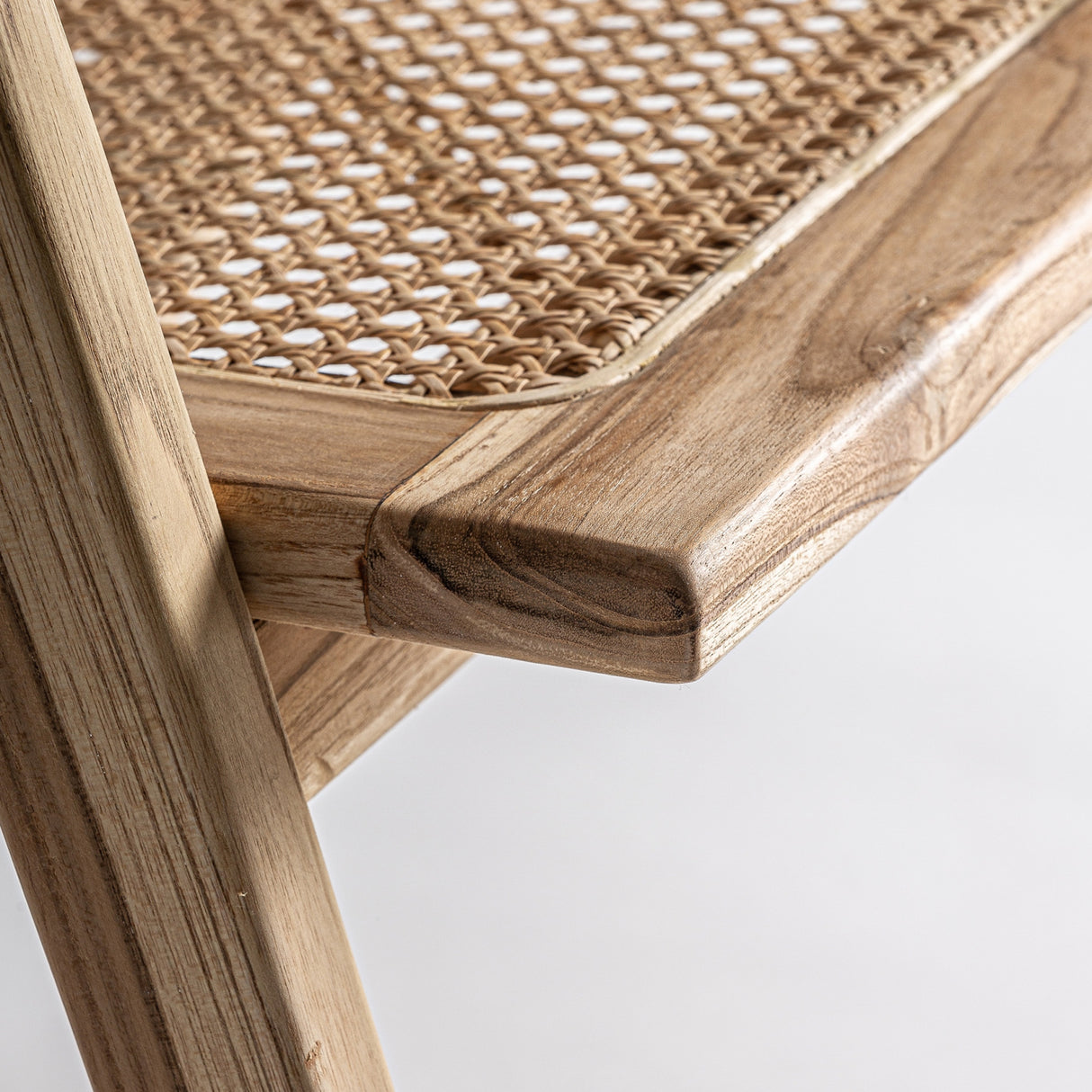 Modern European furniture - Teak Curved-Back Dining Chair - www.oroa.com | Oroa.com