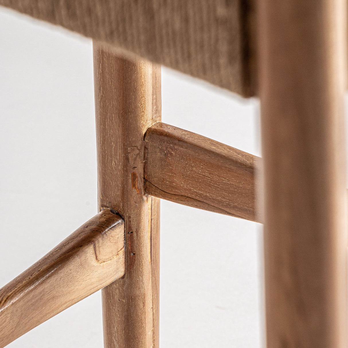 Modern European furniture - Teak Framed Hemp Bar Stool - www.oroa.com | Oroa.com