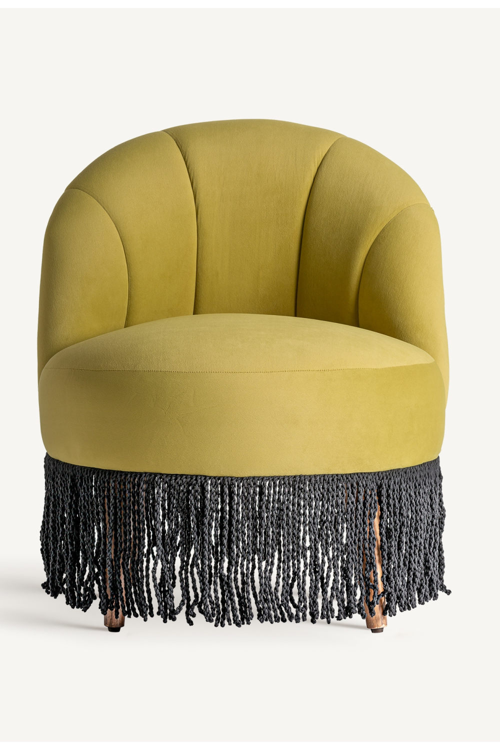 Fringed Velvet Accent Chair | Oroa.com
