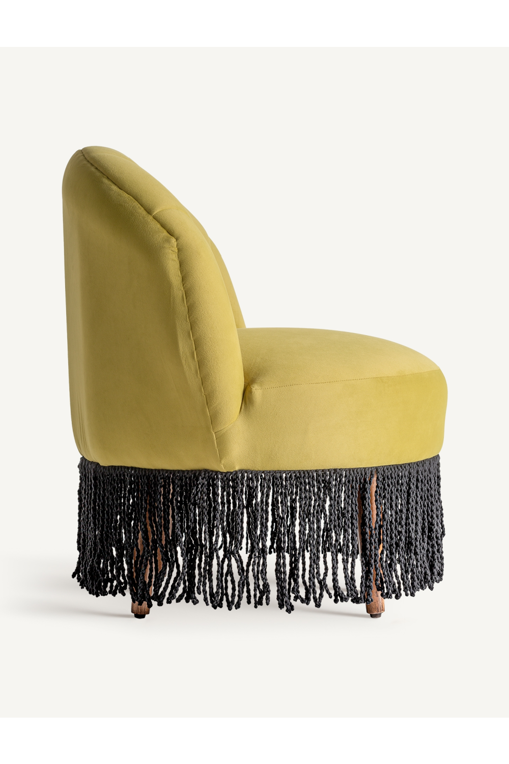 Fringed Velvet Accent Chair | Oroa.com