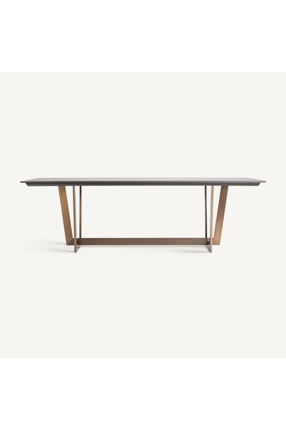 Black Stone Rectangular Dining Table | Oroa.com