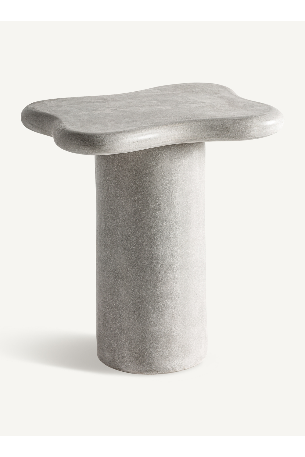 Cement Organic-Shaped Side Table | Oroa.com