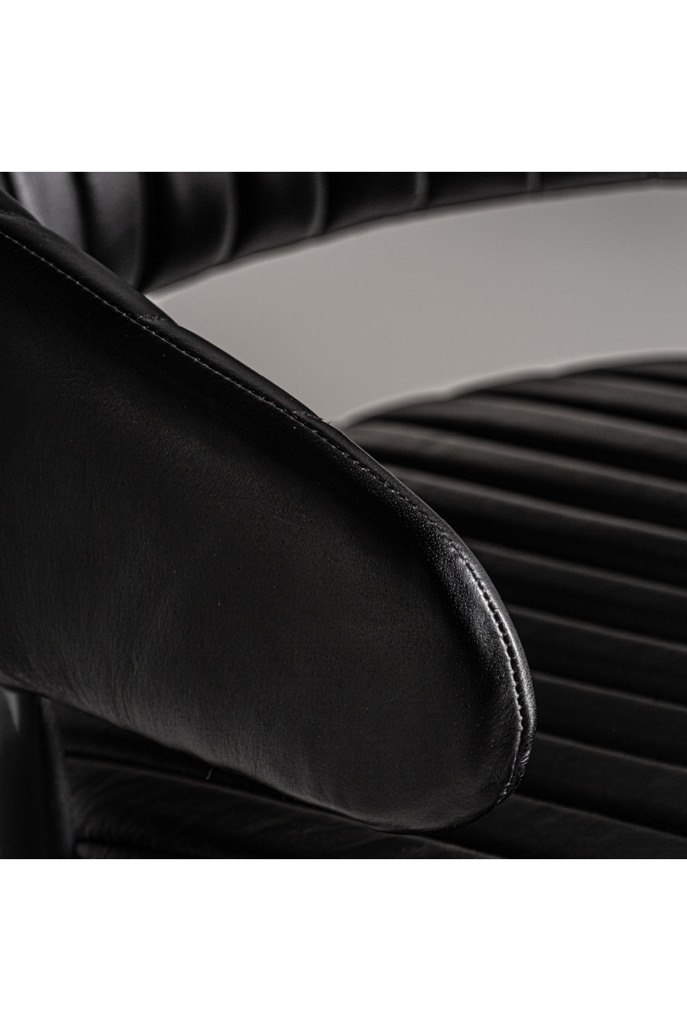 Black Leather Dining Chair (2) | Oroa.com