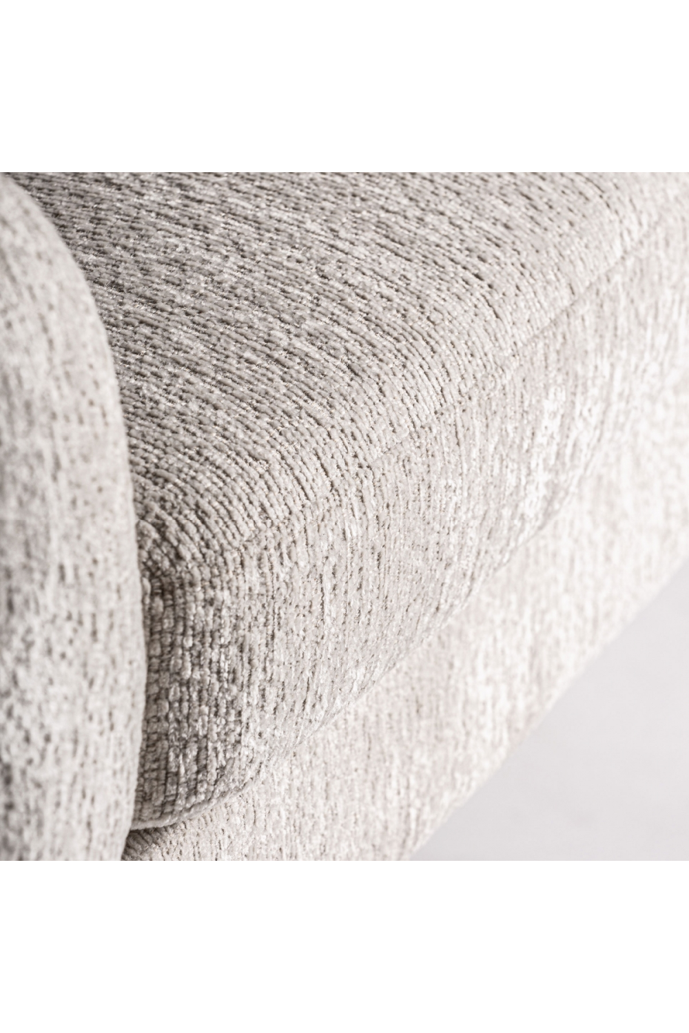 White Velvet Chunky Armchair | Oroa.com