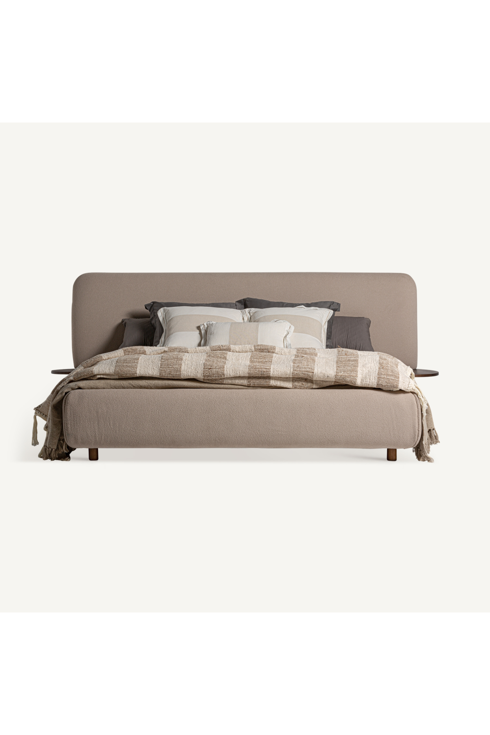 Beige Linen Bed | Oroa.com