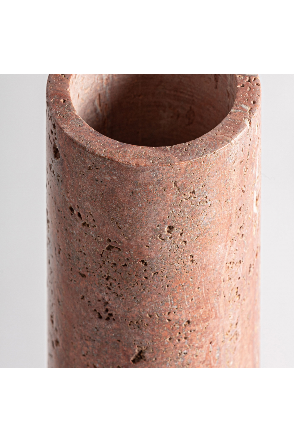 Pink Marble Cylindrical Vase | Oroa.com