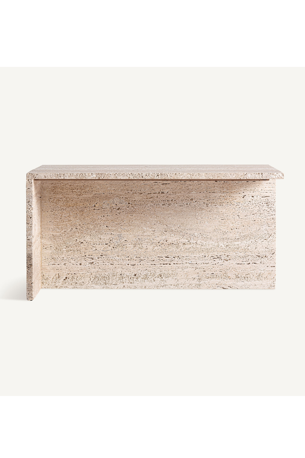 Beige Travertine Coffee Table | Oroa.com
