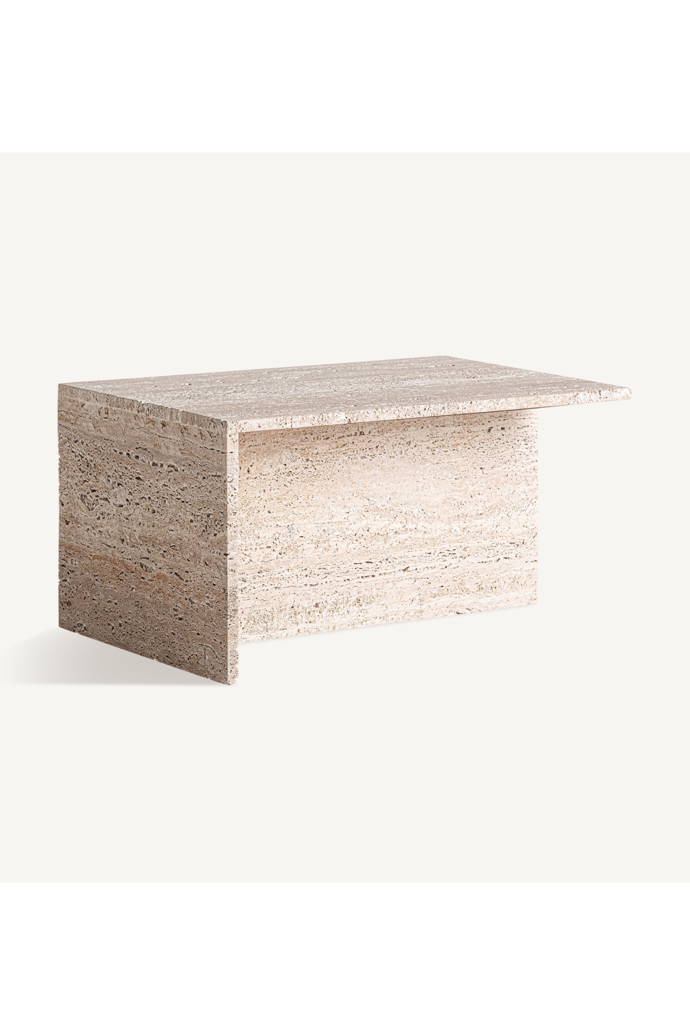 Beige Travertine Coffee Table | Oroa.com