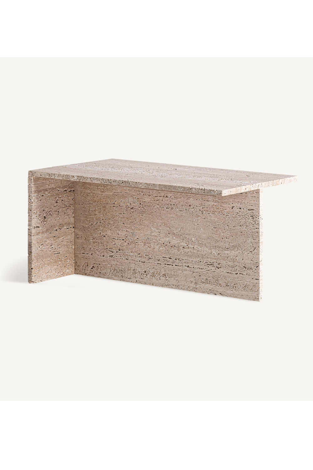 Beige Travertine Coffee Table | Oroa.com