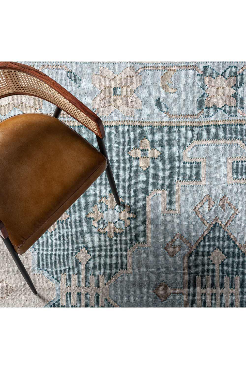Blue Patterned Area Rug 11' x 8' | Oroa.com