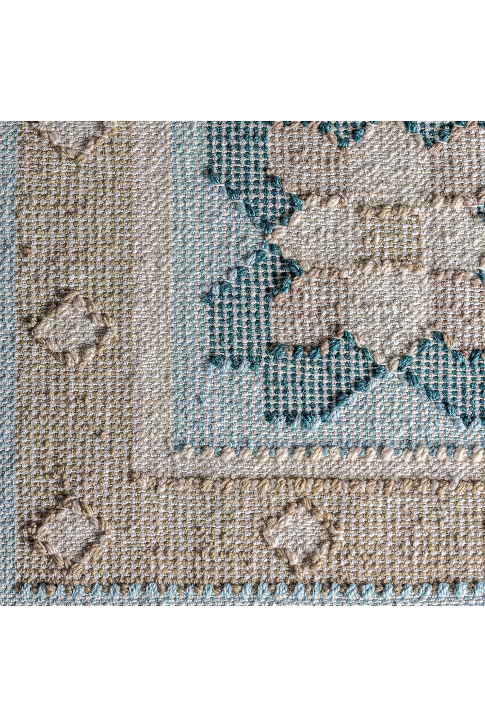 Blue Patterned Area Rug 11' x 8' | Oroa.com