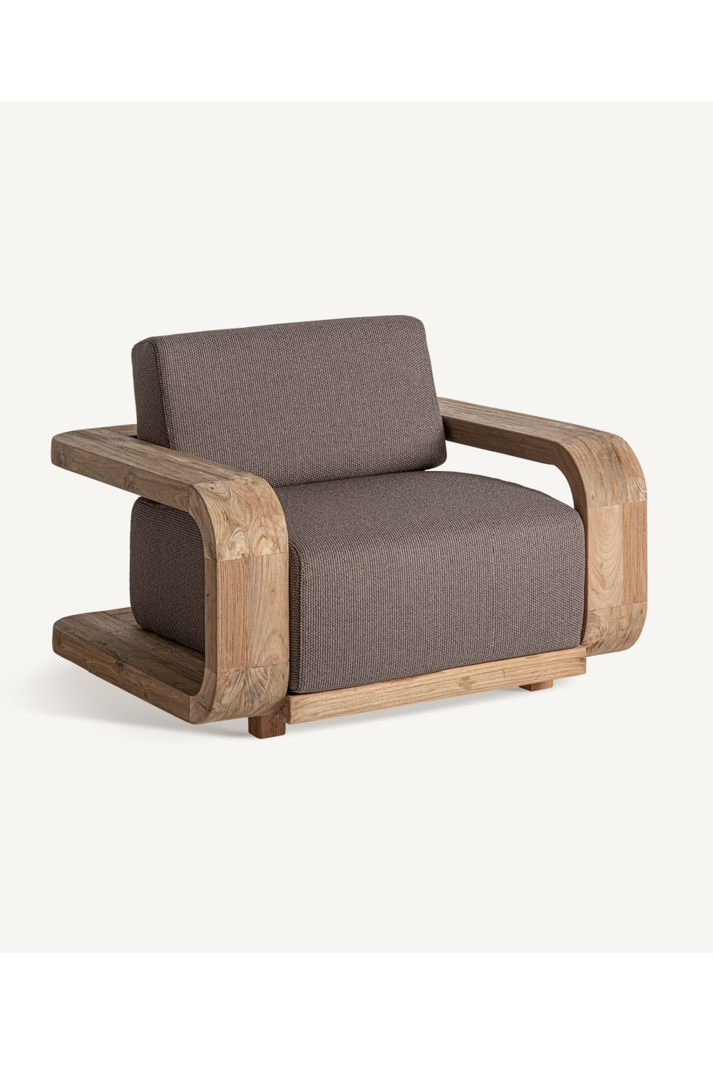 Brown Padded Armchair | Oroa.com