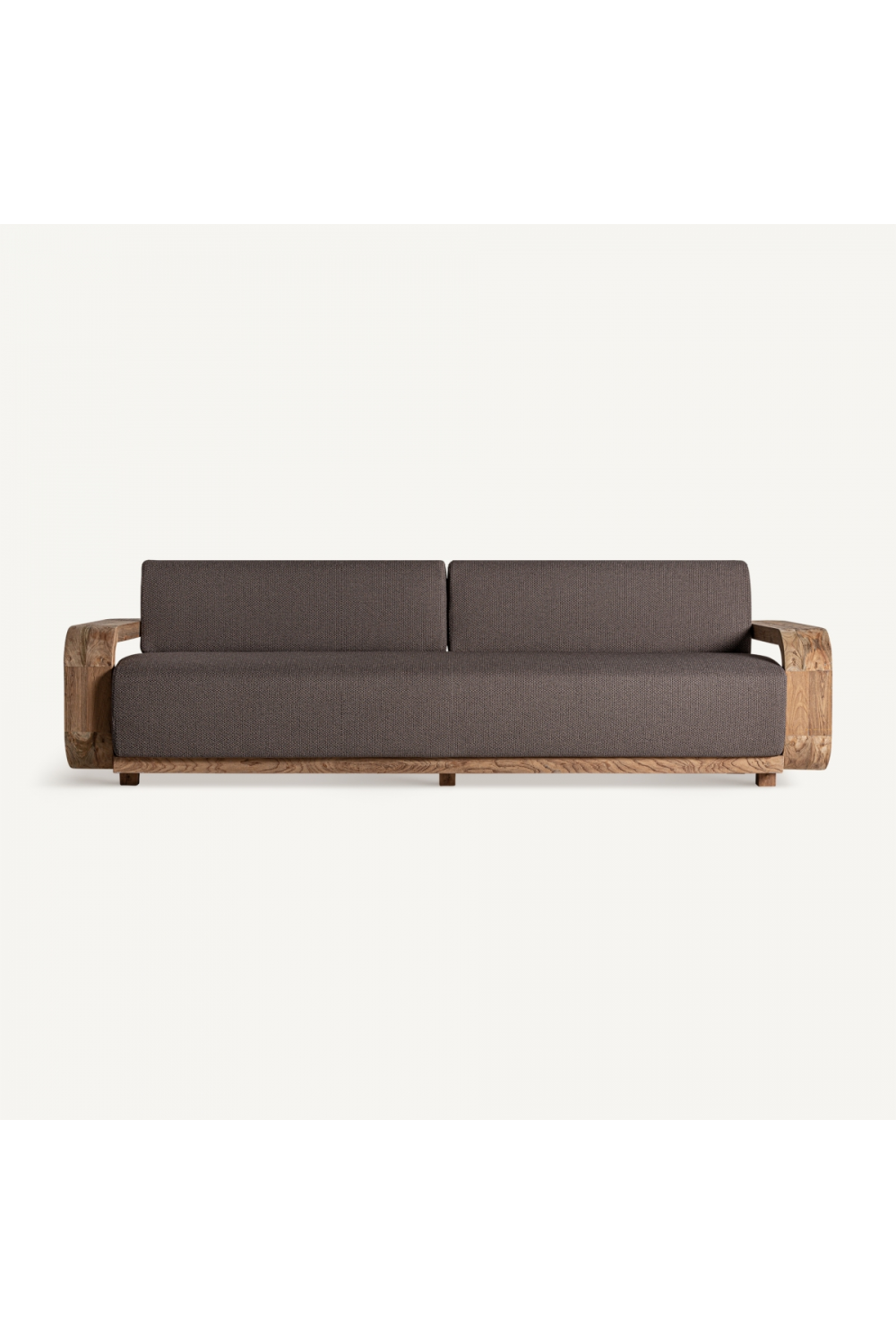 Teak Curved Outdoor Sofa | Oroa.com