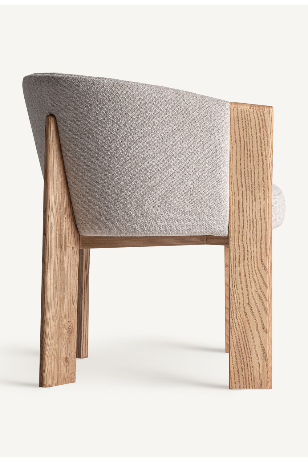 Beige Oak Curve Dining Chair | Oroa.com