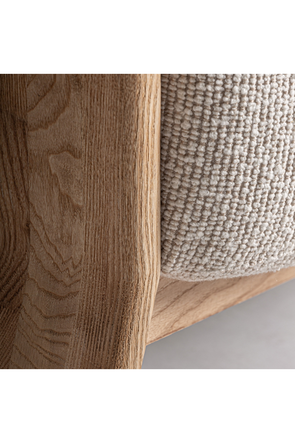 Natural Oak Frame Padded Armchair | Oroa.com