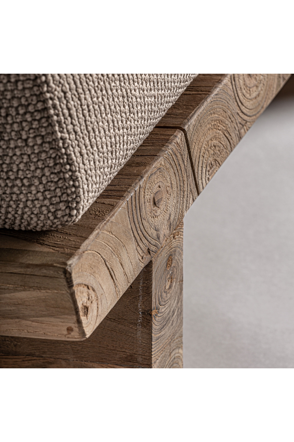 Slanted Teak Outdoor Sofa | Oroa.com