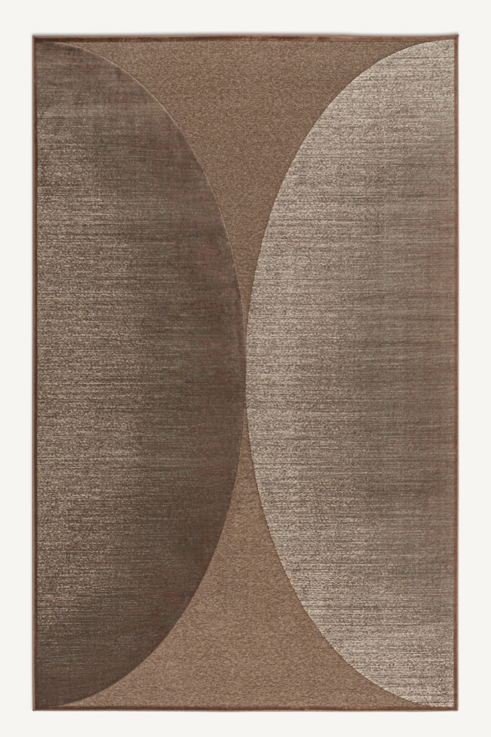 Brown Viscose Arch Print Rug 10' x 7' | Oroa.com