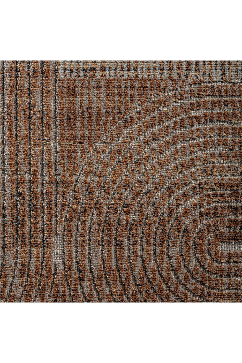 Brown Viscose Patterned Rug 11' x 8' | Oroa.com