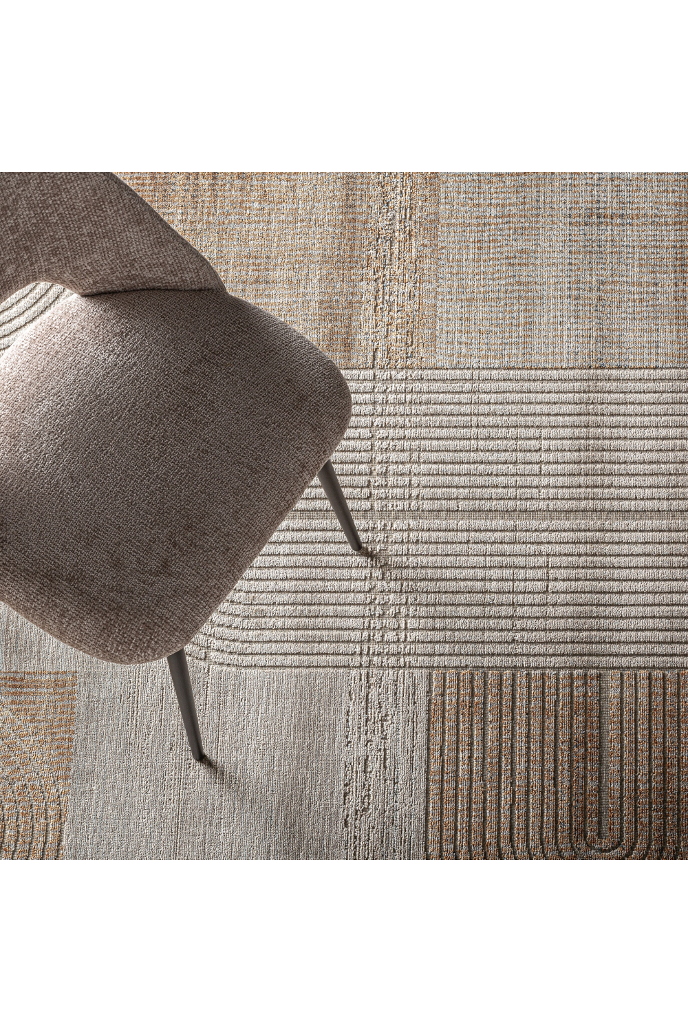 Brown Viscose Patterned Rug 11' x 8' | Oroa.com