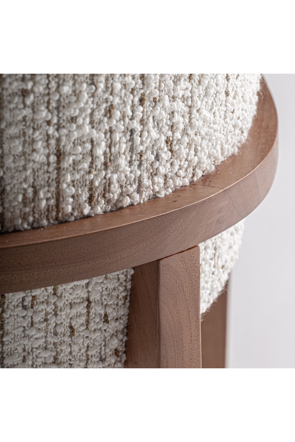 White Padded Dining Chair | Oroa.com
