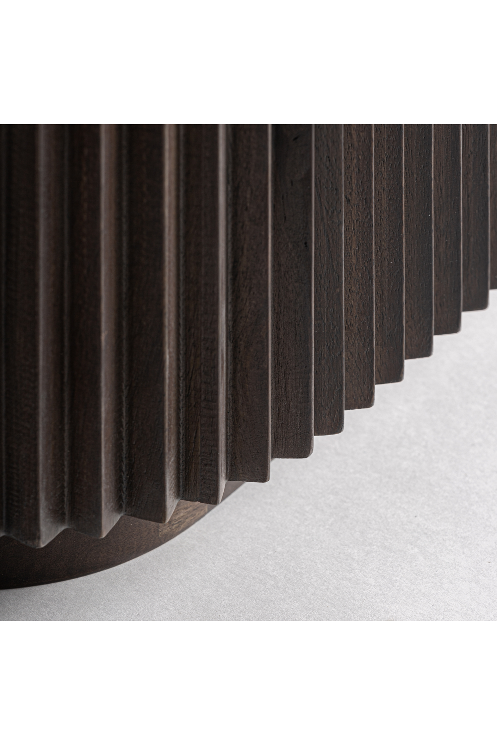 Ridged Mango Wood Media Unit | Oroa.com