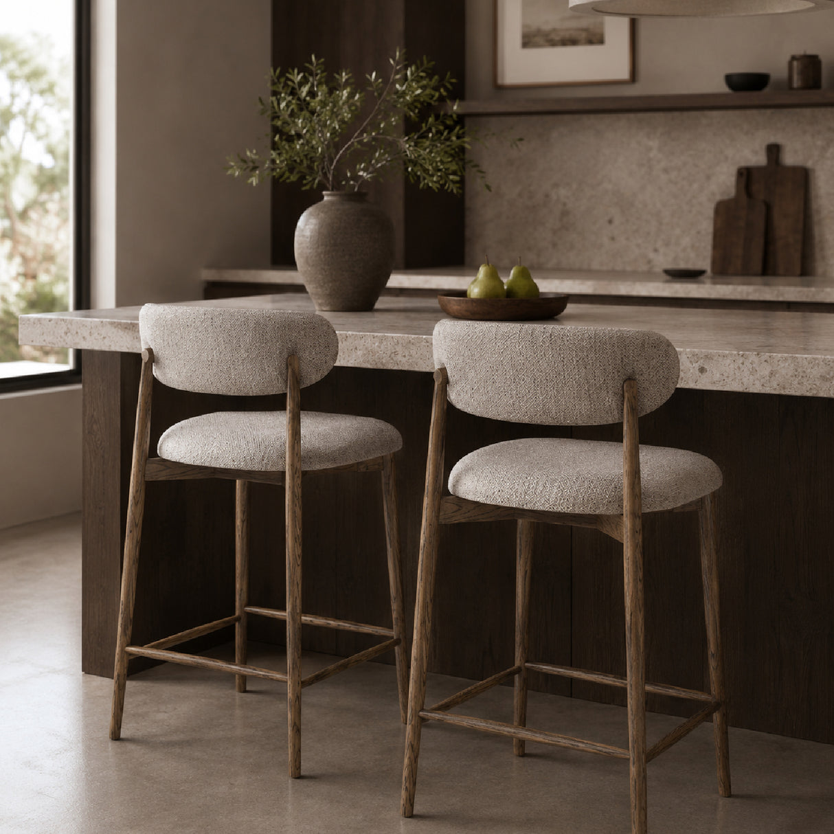 Modern European furniture - Ash Framed Counter Stool - www.oroa.com | Oroa.com