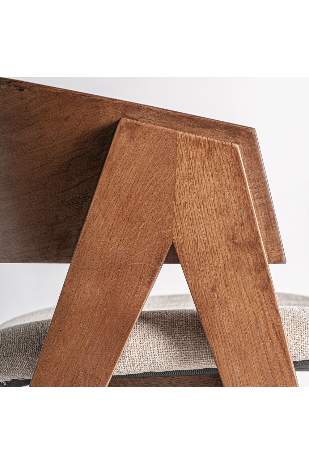 Oak V-Leg Accent Chair | Oroa.com