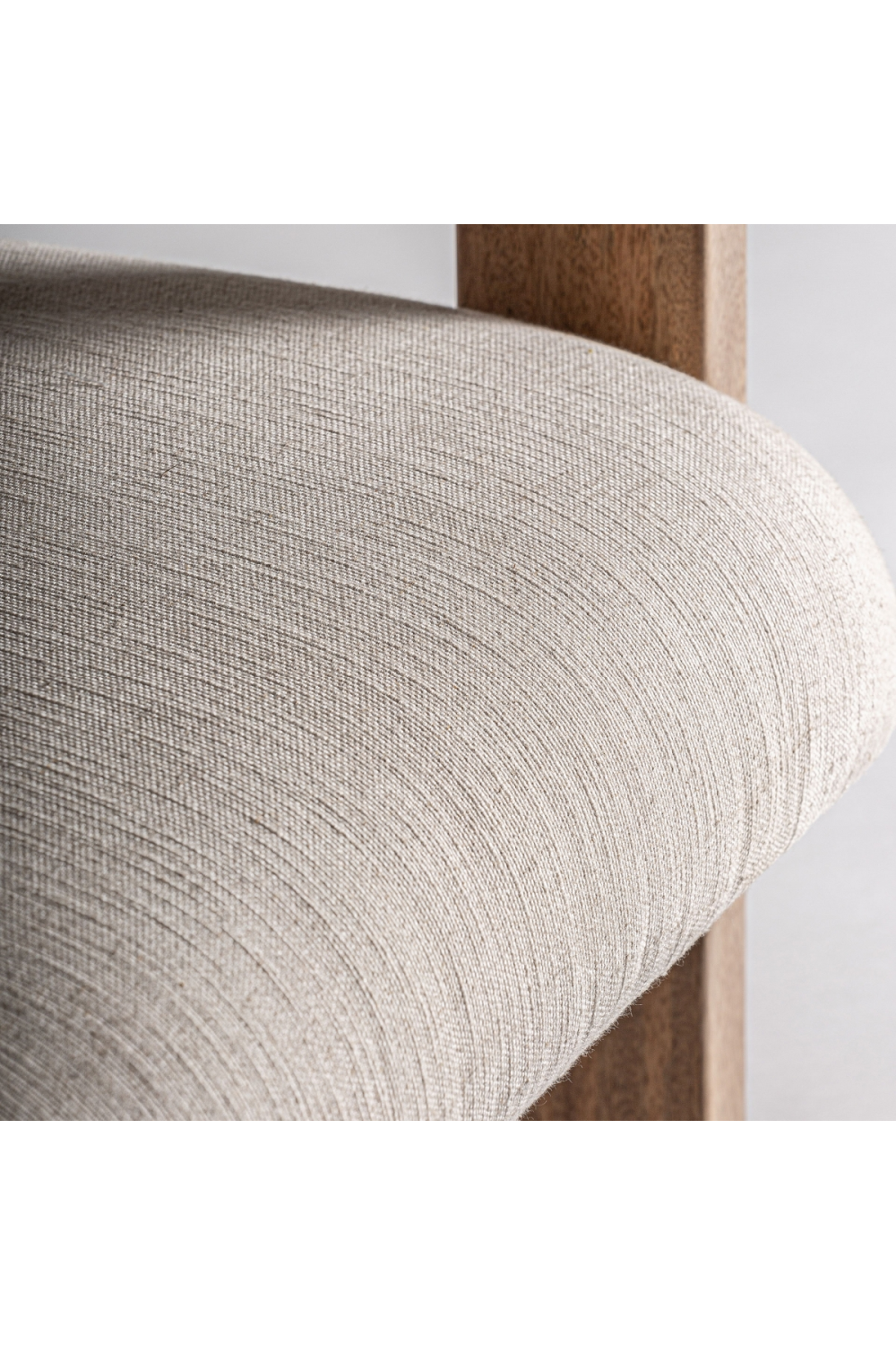 Mango Wood Curved Armchair | Oroa.com