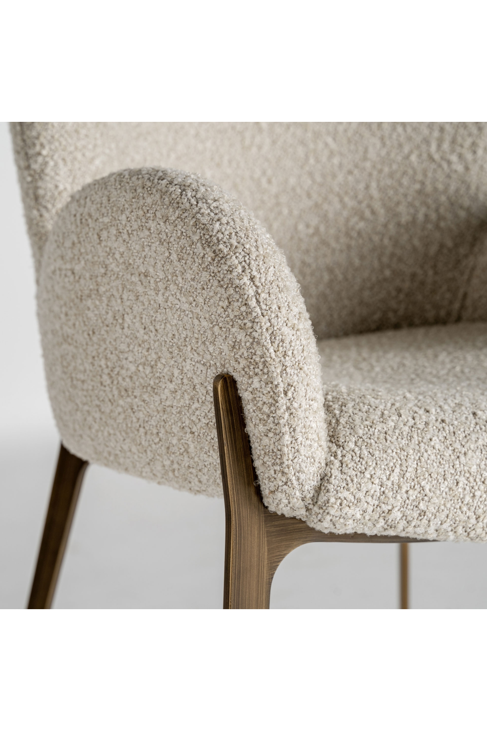 Beige Art Deco Accent Chair | Oroa.com