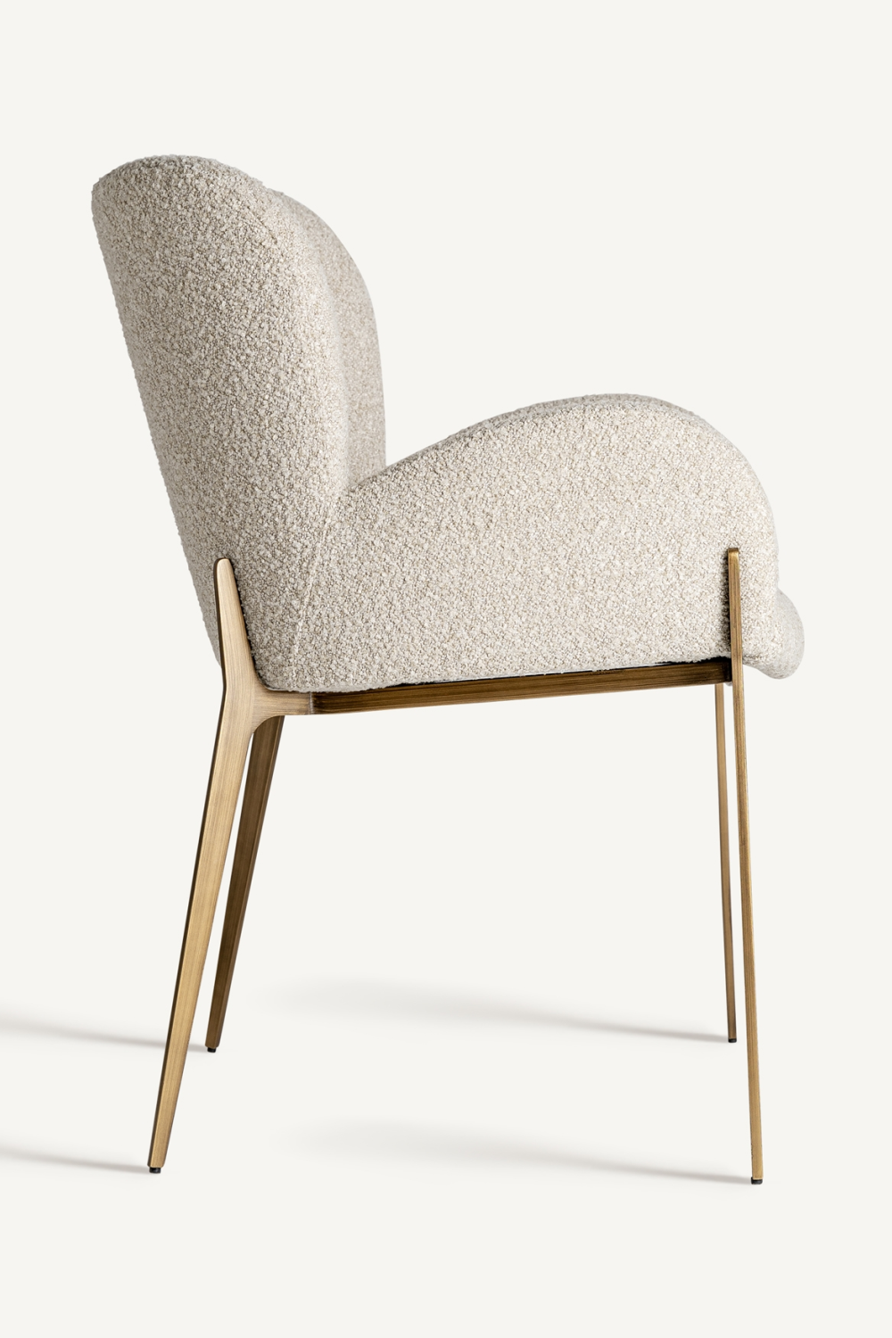 Beige Art Deco Accent Chair | Oroa.com