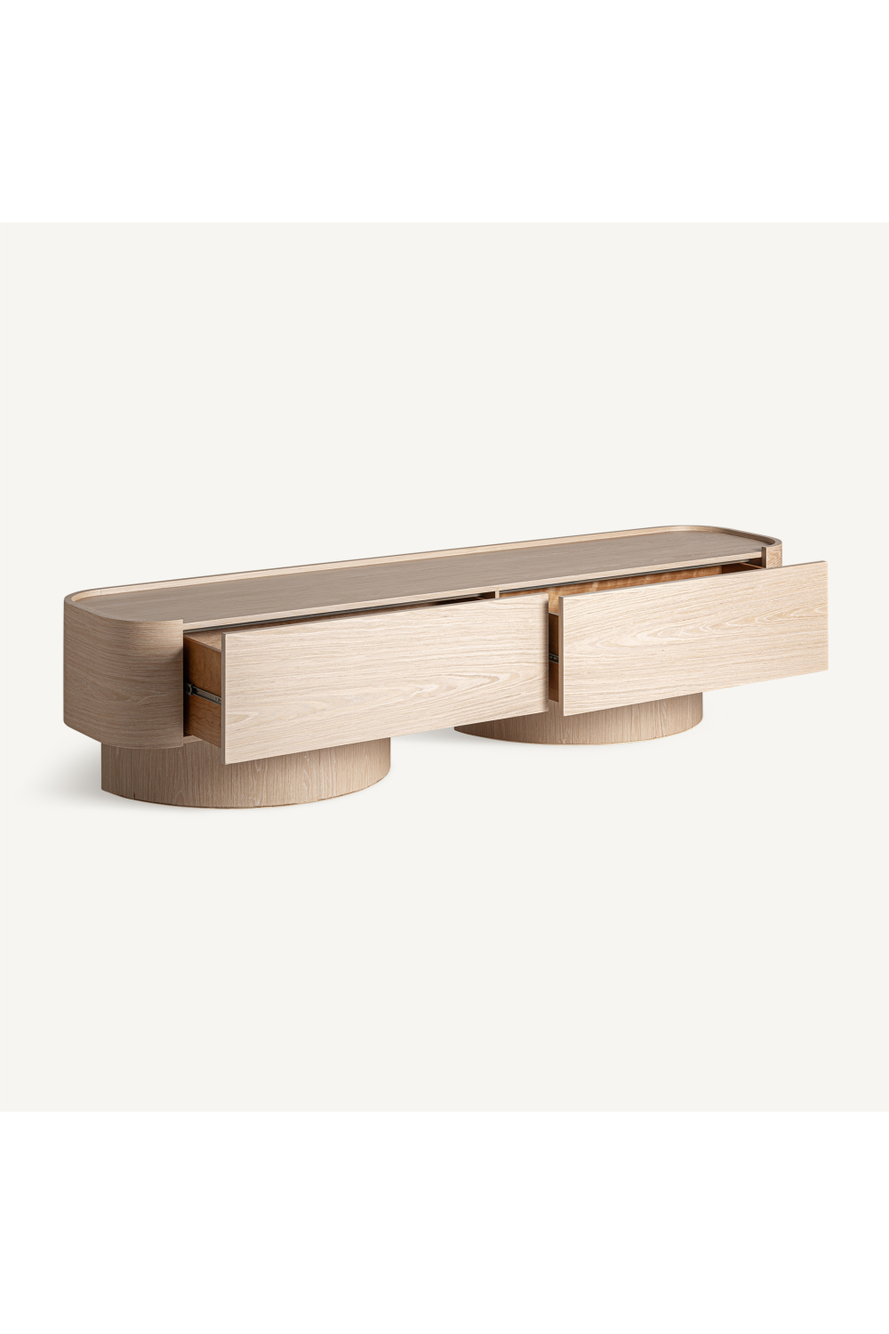 Cream Oak Media Unit | Oroa.com
