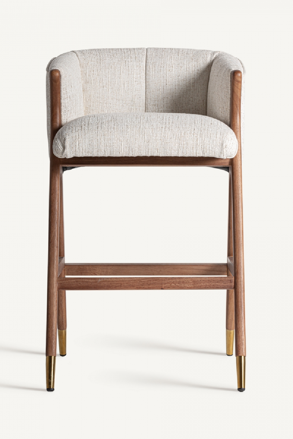 Beige Curved Bar Stool | Oroa.com