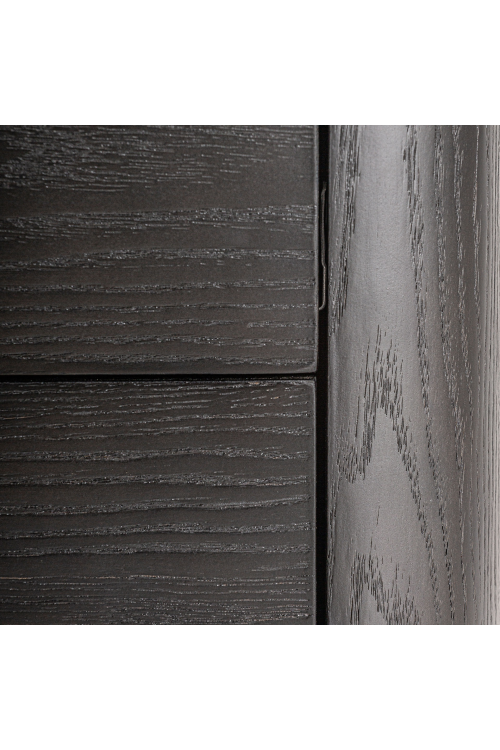 Black 2-Drawer Nightstand | Oroa.com