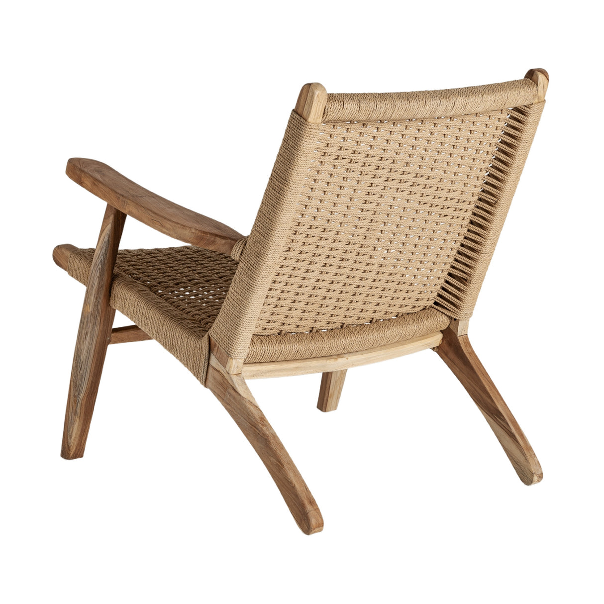 Teak Framed Fiber Lounge Chair | Oroa.com