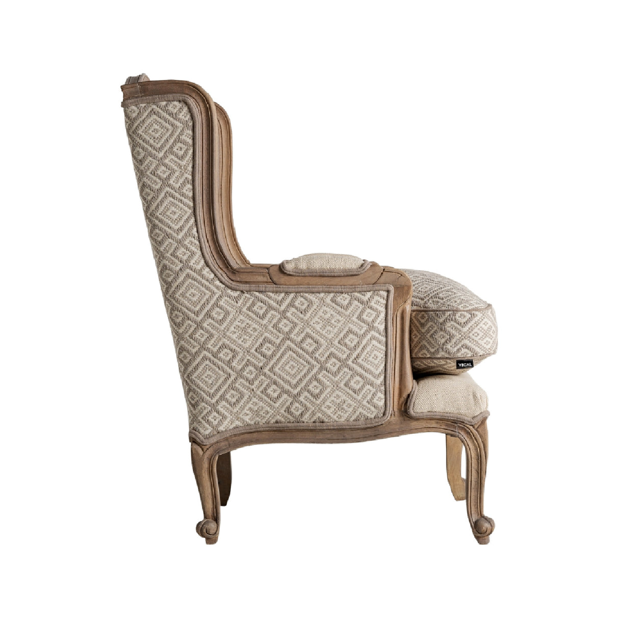 Modern European furniture - Beige Classic Accent Chair - www.oroa.com | Oroa.com