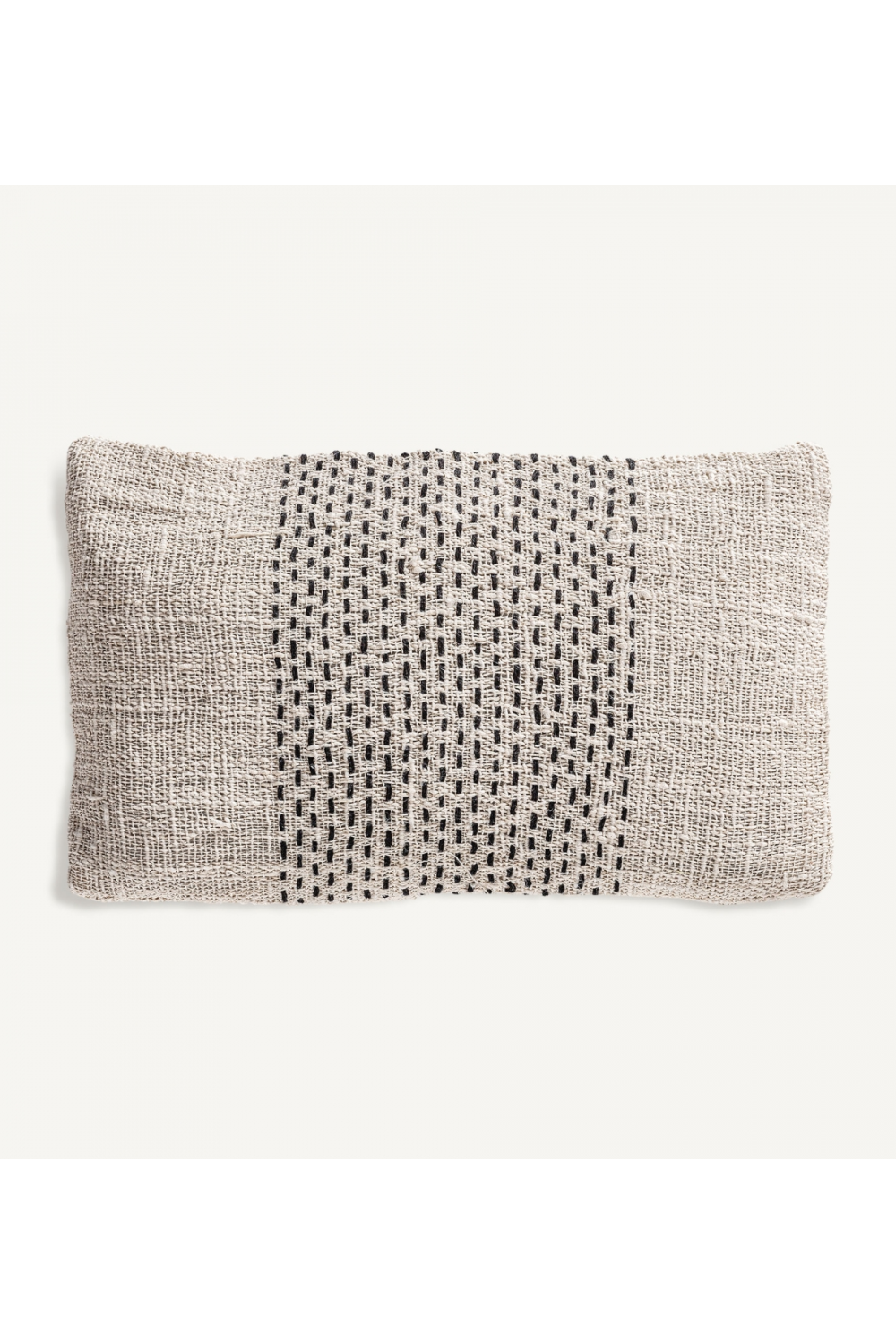 Patterned Off-White Cotton Cushion | Oroa.com