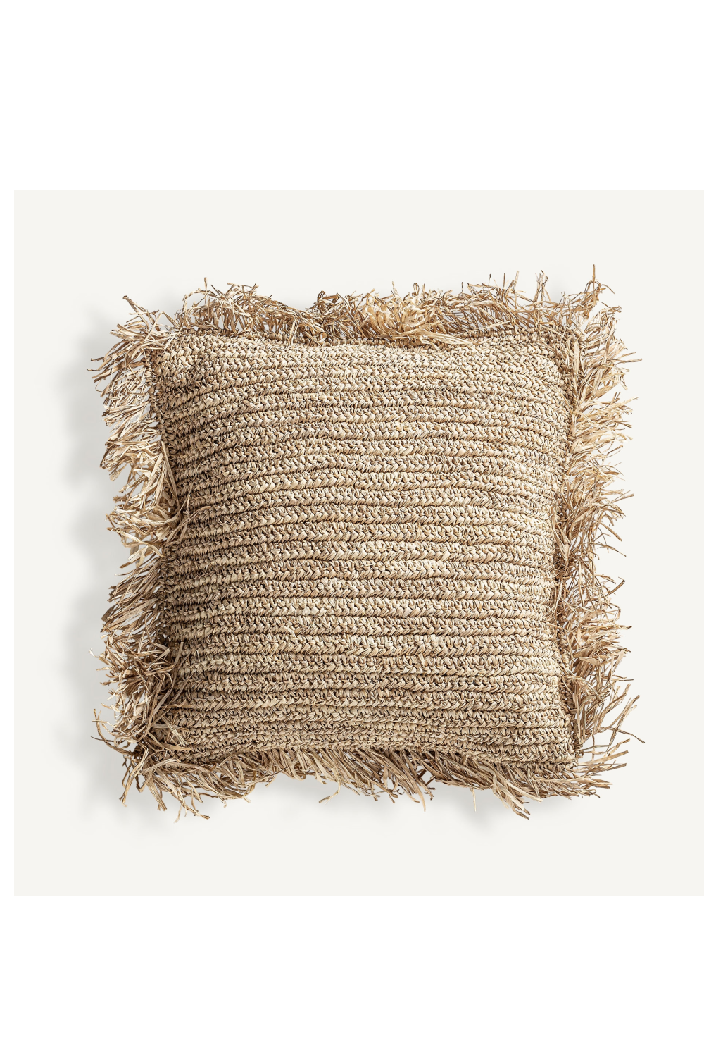Natural Fiber Boho Cushion | Oroa.com