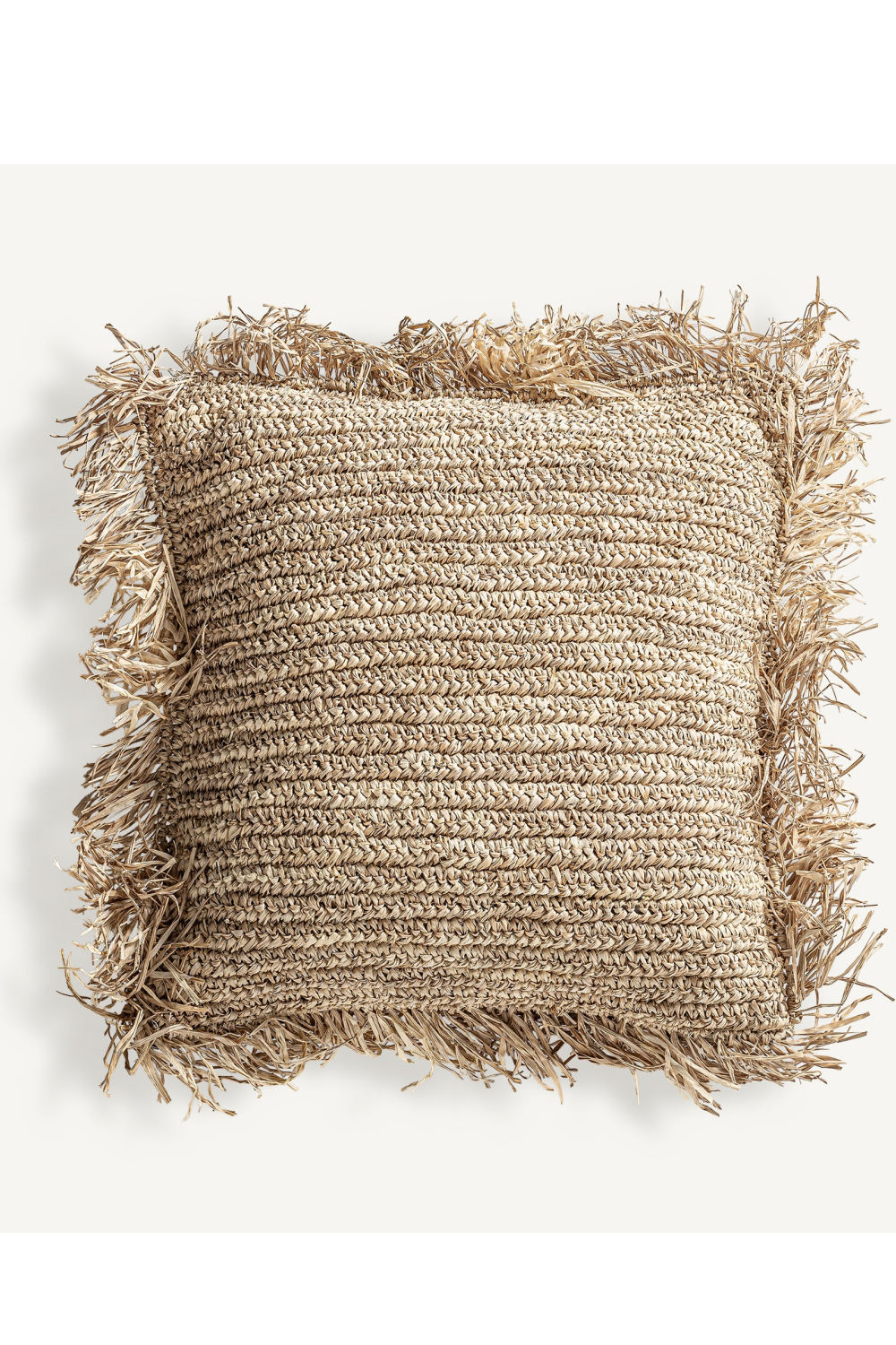 Natural Fiber Boho Cushion | Oroa.com