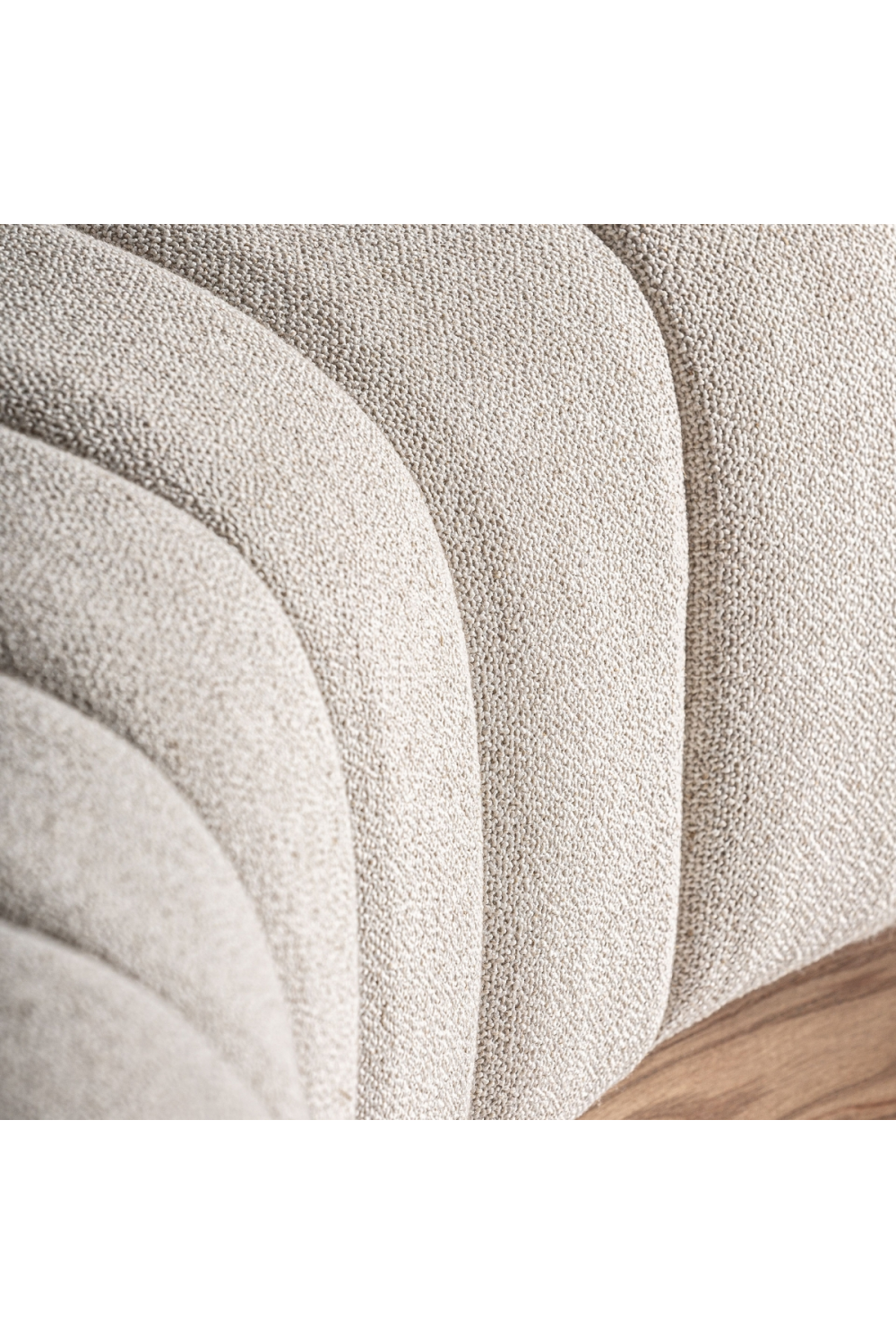 Beige Channeled Central Sofa | Oroa.com