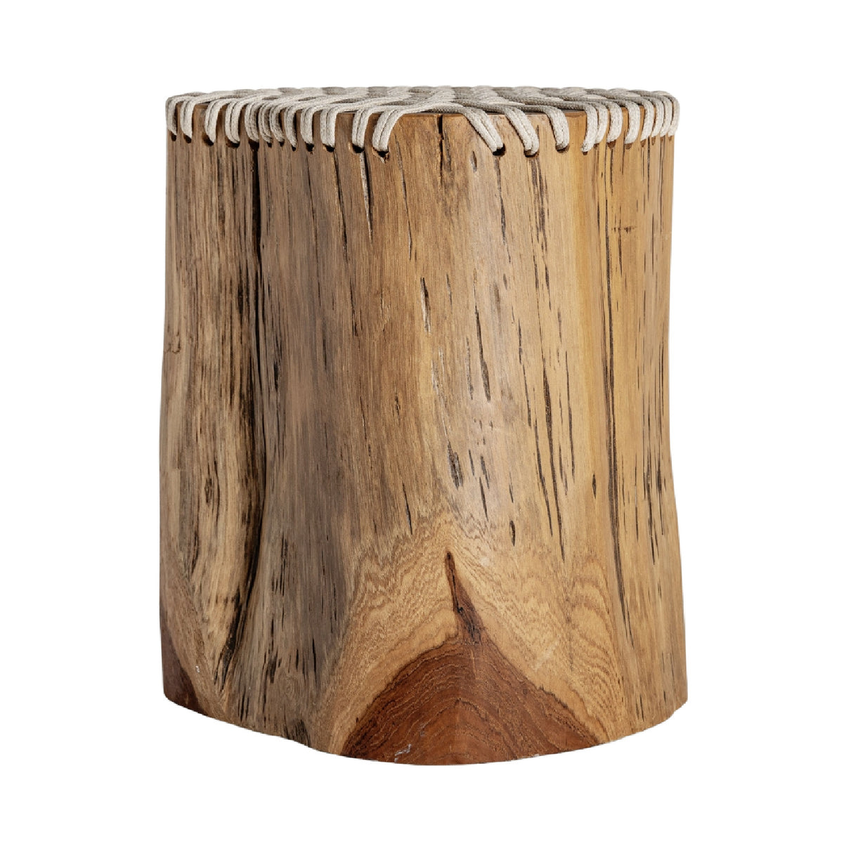White Rope Wooden Side Table | Oroa.com